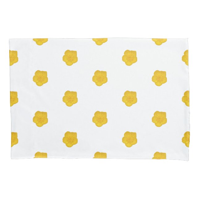 Housse D'oreillers Yellow Wildflower customizable pillow case  (devant)