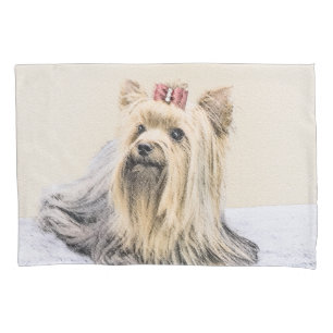 Housse D'oreillers Yorkshire Terrier Peinture - Cute Original Chien A