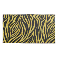 Zebra Print Black Gold