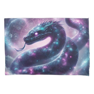 Housse D'oreillers Zodiaque Galaxie du Serpent Cosmique Astrologie