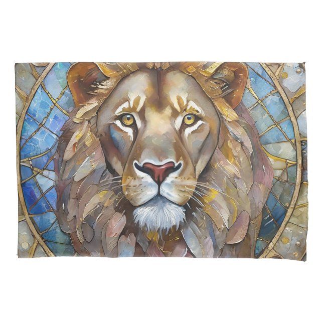 Housse D'oreillers Zodiaque - Léon le Lion (devant)