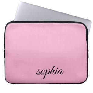Housse personnalisée pour ordinateur portable rose