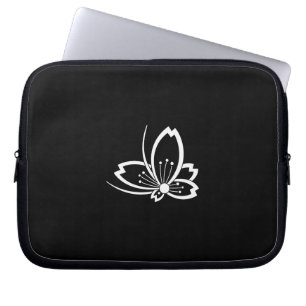 HOUSSE POUR ORDINATEUR PORTABLE 中陰桜飛び蝶