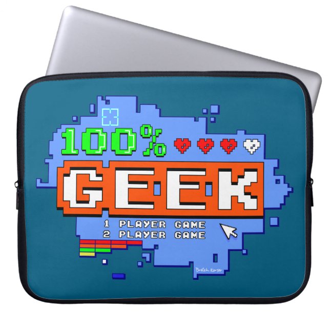 Housse Pour Ordinateur Portable 100% Geek (Devant)