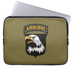 Housse Pour Ordinateur Portable 101e division aéroportée "Hurlant Eagles" Grunge