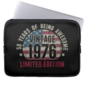 Housse Pour Ordinateur Portable 50 Years Old Vintage 1976 50th Birthday Limited Ed