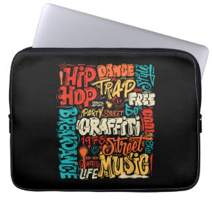 Housse Pour Ordinateur Portable 50e Cassette De Graffiti Musique Et Hip hop Vintag