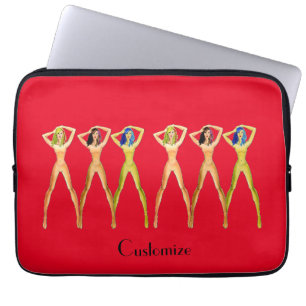 Housse Pour Ordinateur Portable 5 femmes à long pattes debout Thunder_Cove