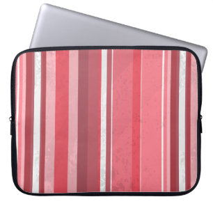 Housse Pour Ordinateur Portable 70s Stripes Pink