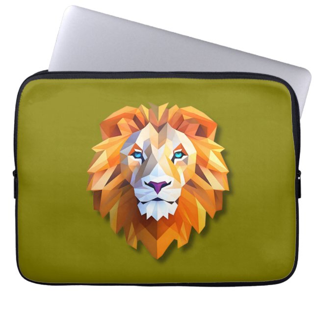 Housse pour ordinateur portable A GEOMETRIC LION (Devant)
