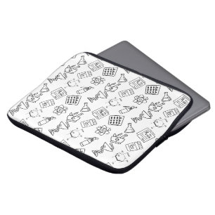 Housse pour ordinateur portable à motif d'icône de