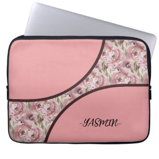Housse pour ordinateur portable à motif floral mod