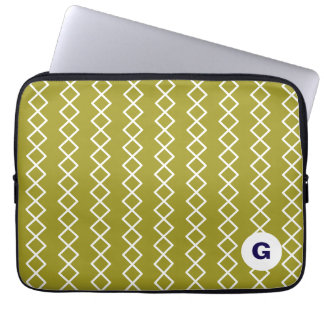 Housse pour ordinateur portable à motif géométriqu