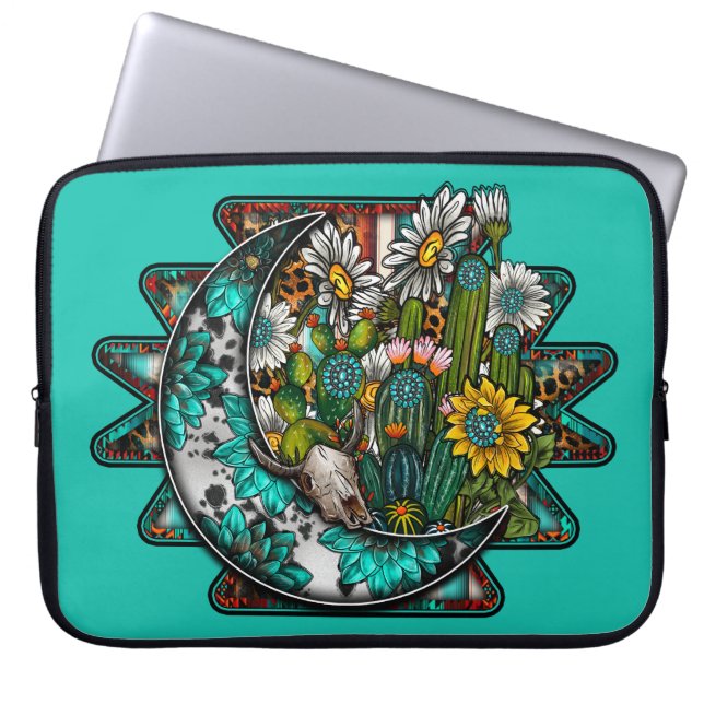 Housse Pour Ordinateur Portable Abstract Aztec Moon   (Devant)