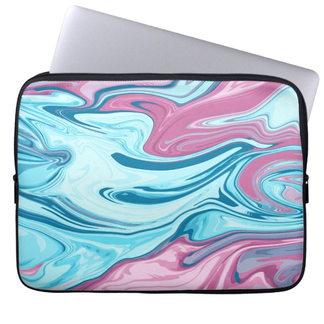 Housse Pour Ordinateur Portable Abstract elegant fluide marble liquide (Devant)