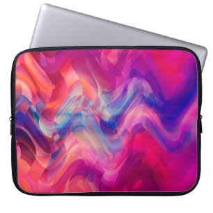 Housse Pour Ordinateur Portable Abstrait arrière - plan multicolore rose vif. Eleg