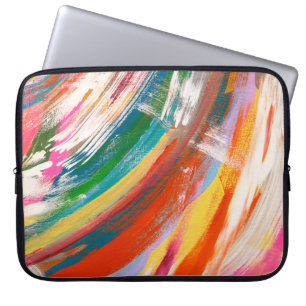 Housse Pour Ordinateur Portable Abstrait art arrière - plan peinture à l'huile bro