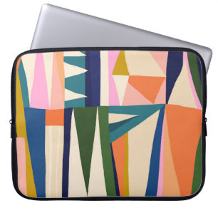 Housse Pour Ordinateur Portable Abstrait tendance : Main colorée dessinée.