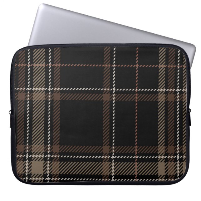 Housse Pour Ordinateur Portable Academia Black Plaid (Devant)