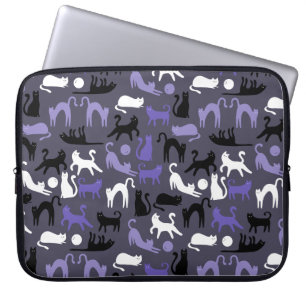 Housse Pour Ordinateur Portable Adorable Yoga mignon Pots de chat