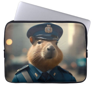Housse Pour Ordinateur Portable Agent Capybara : Garder la paix,