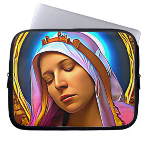 Housse Pour Ordinateur Portable AI Art de la bienheureuse Vierge Marie