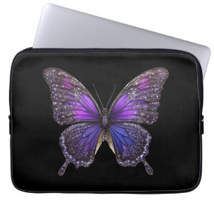 Housse Pour Ordinateur Portable Ailes rides : Papillon pourpre