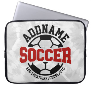 Housse Pour Ordinateur Portable AJOUT PERSONNALISÉ NOM Joueur de football Cravate-