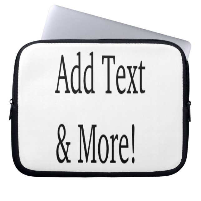 Housse Pour Ordinateur Portable Ajouter du texte et plus ! Customisez votre propre (Devant)