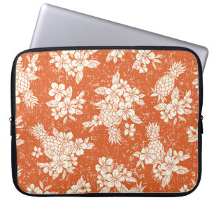 Housse Pour Ordinateur Portable Aloha Spirit : Hibiscus-Ananas Harmonie.