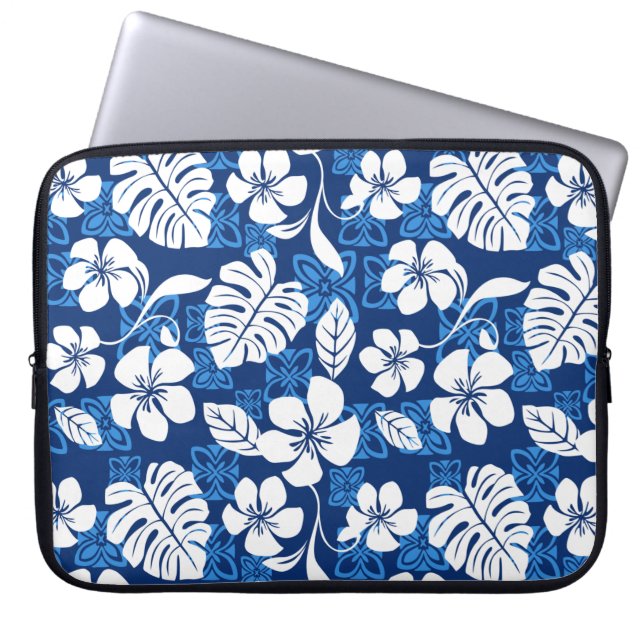 HOUSSE POUR ORDINATEUR PORTABLE ALOHA VENDREDI (BLEU) (Devant)