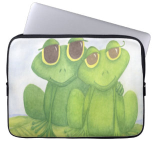 Housse Pour Ordinateur Portable Amateurs adorables de grenouilles