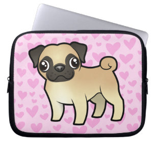 Housse Pour Ordinateur Portable Amour de carlin