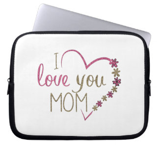 Housse Pour Ordinateur Portable Amour Maman Mères Jour Coeur