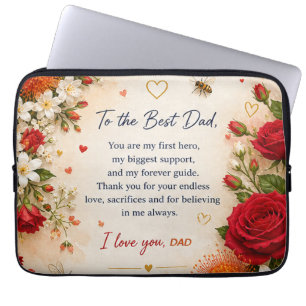 HOUSSE POUR ORDINATEUR PORTABLE AMOUR POUR PAPA DE FILLE