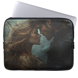 Housse Pour Ordinateur Portable Amoureux d'Imaginaires romantiques dans la tempête