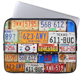 Housse Pour Ordinateur Portable Anciennes plaques de licence