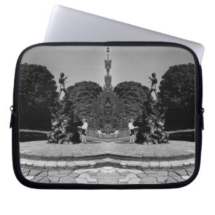 Housse Pour Ordinateur Portable Angleterre vintage Londres Peter Pan statue Kensin