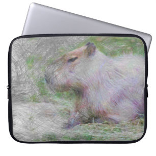 Housse Pour Ordinateur Portable animal artistique capybara