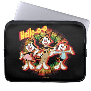Housse Pour Ordinateur Portable Animaniacs   Hello-o Retro Equalizer Graphic