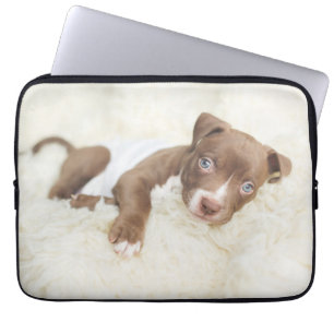 Housse Pour Ordinateur Portable Animaux de bébés cutest Baby Pit Bull Puppy