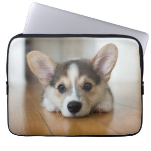 Housse Pour Ordinateur Portable Animaux de bébés cutest Corgi Puppy