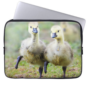 Housse Pour Ordinateur Portable Animaux de bébés cutest Goélands d'oies canadien
