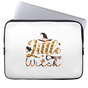 Housse Pour Ordinateur Portable Anniversaire de la petite sorcière d'Halloween
