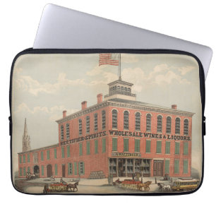 Housse Pour Ordinateur Portable Annonce Vintage D'Août Baetzhold, Vins & Liqueurs