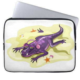 Housse Pour Ordinateur Portable Anteosaurus Bain De Soleil Avec Casque.