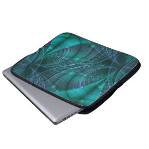 Housse Pour Ordinateur Portable Apophyse Fractal Art I - bleu
