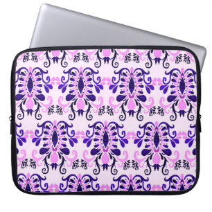 Housse Pour Ordinateur Portable Aquarelle Ikat : Tribal Ethnic Seamless