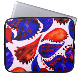 Housse Pour Ordinateur Portable Aquarelle motif sans couture avec cachemire. Abstr