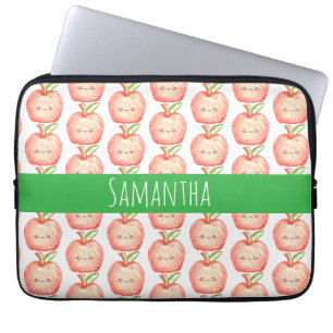 Housse Pour Ordinateur Portable Aquarelle pomme de fruits